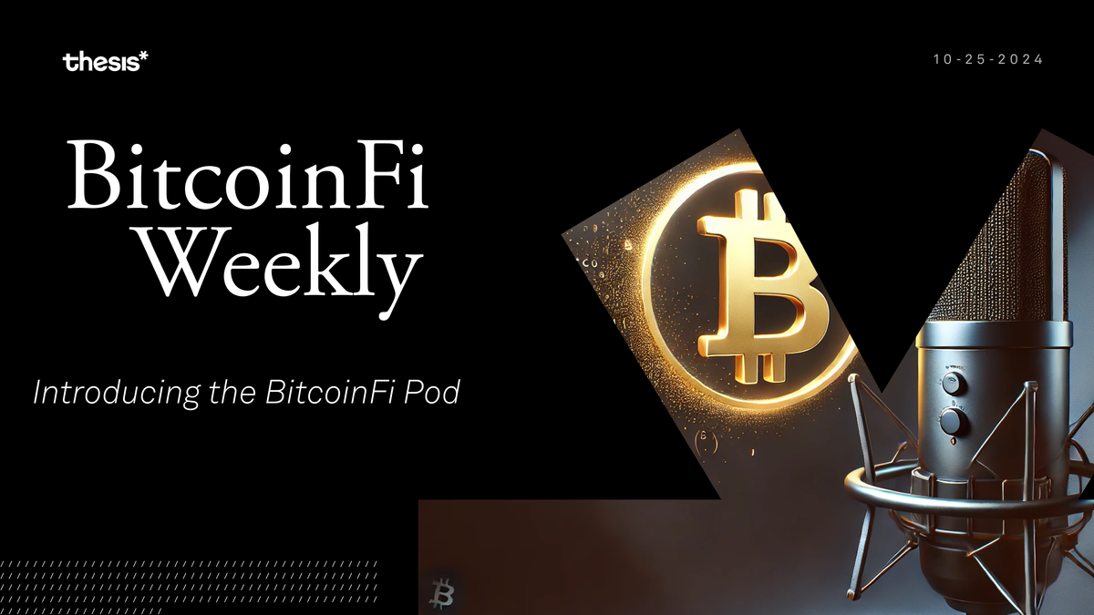 Introducing the BitcoinFi Pod