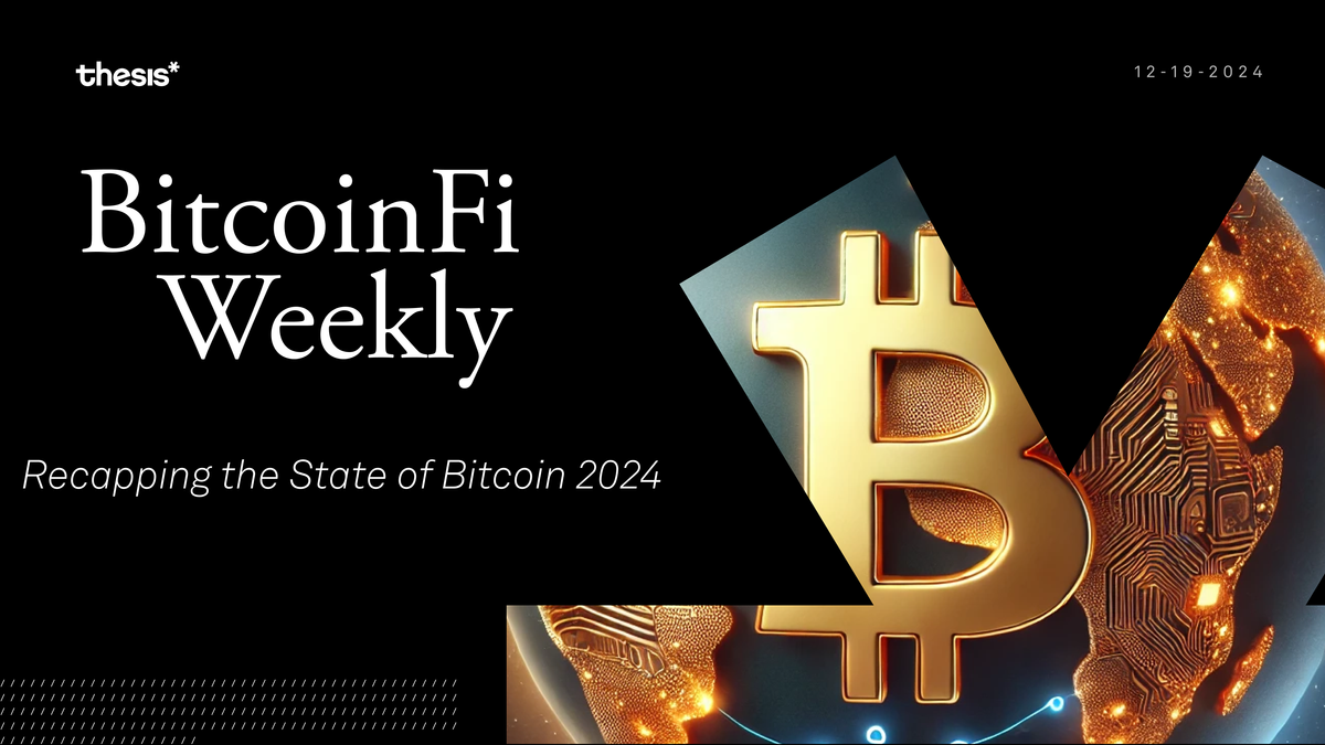 Recapping the State of Bitcoin 2024